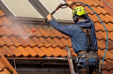 Démoussage et hydrofuge de toiture à Pompéjac
